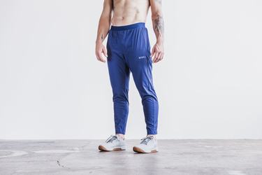 Nobull Lightweight Woven Men's Joggers Navy | Australia (BH0361)